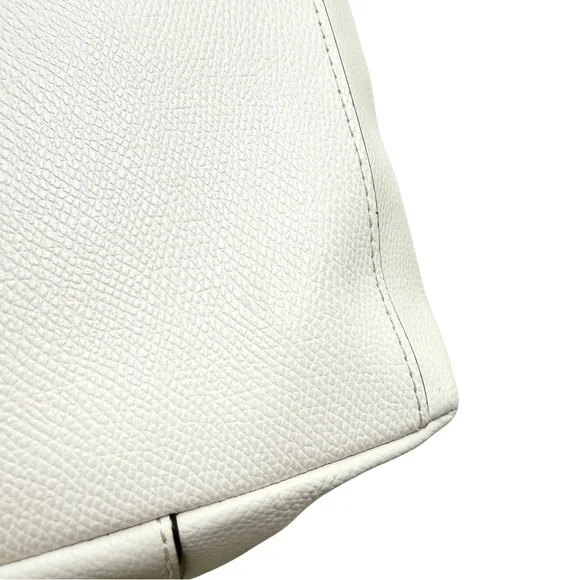 Coach Crossgrain Zip Tote — F36875, Chalk — Clean Interior - Picture 14 of 15